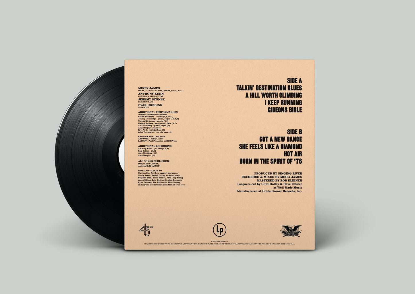 Singing River - Talkin' Destination Blues" 45rpm 12" Vinyl LP Album