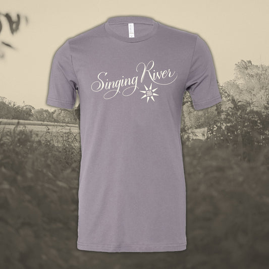 Singing River - Script & Sun "New York West" T-Shirt - Storm